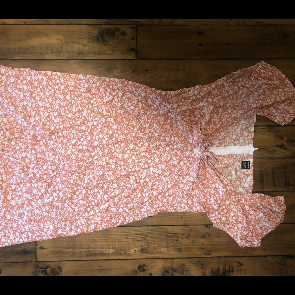 Shein pink floral dress size small NWOT - Picture 6 of 11